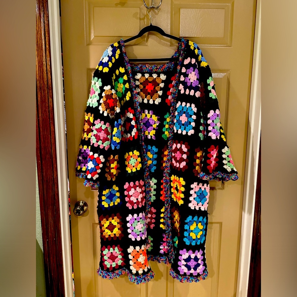 Vintage granny square duster
